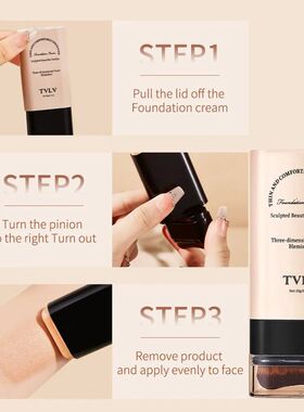 Skin Beauty Double-end Foundation Stick,Velvet Moist Light C