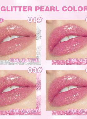 Glitter Lipstick Lip Balm Color Change Transparent Moisturiz