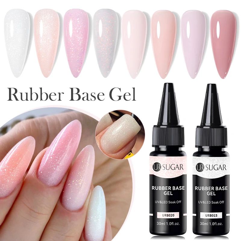 30ml Rubber Base Gel Nail Polish Refill Supplier Nude Jelly - 图1