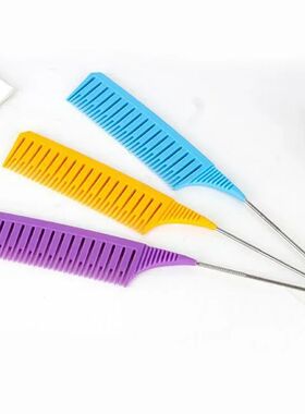3pcs Hairbrush Hair Styling Combs Tailed Comb Set Coloring D