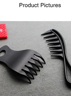 Hot Wide Teeth Hairbrush Fork Comb Men Hair Beard Hairdressi