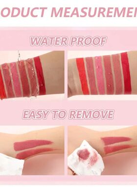 12 Color Matte Pearl Glitter Lipgloss Lipsticks Set Nude Liq