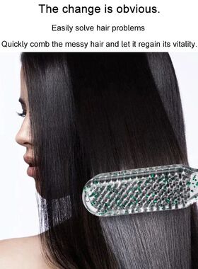 Hair Straightener Bristle Straight Hair Double Brush V-shape