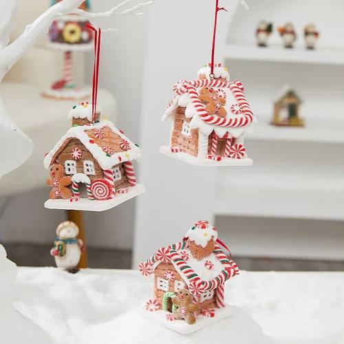 Gingerbread House Tree Topper Light Up Mini Gingerbread Hous - 图2