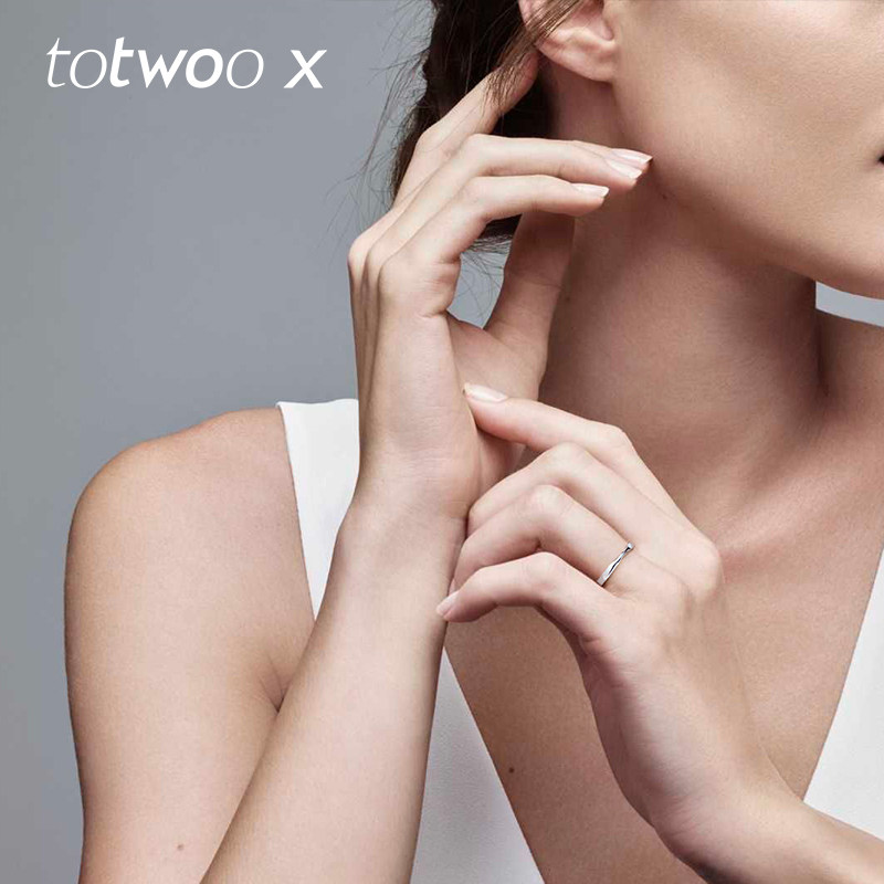 totwoox一对s925银男女情侣戒指 totwoo戒指/指环