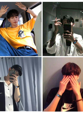 十二星座手链男士韩版编制手环