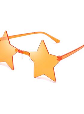 Star Shape Sun Glasses Ultra Light Funny Pentagram Candy Col