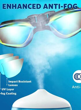 Swimming Goggles Waterproof Swim Eyewear Glasses Anti-fog UV
