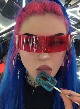 Punk UV Protection Eyewear Future Warrior Rimless Sunglasses