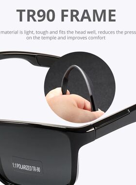 Rectangular Ultra Light Sports Sunglasses Men Polarized TAC