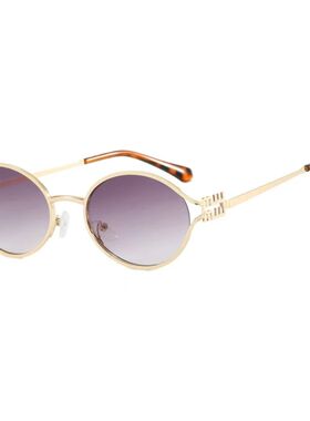 Fashion sunglasses brand designer metal women's prescription