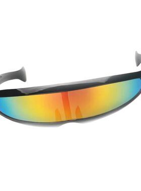 Novelty Futuristic Mirrored Sunglasses Alien Glasses Fancy D