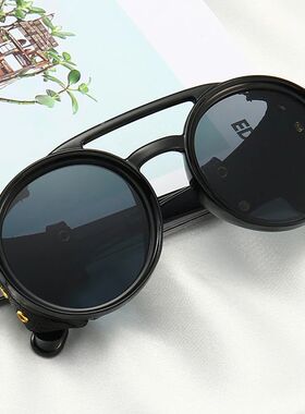 Steampunk Shields Sunglasses Men Women Classic Sun Glasses W