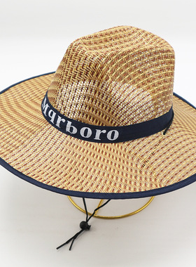 Straw Hat Men's And Women's Summer Outdoor Travel Big Brim S