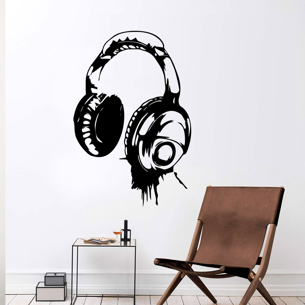 Classic Music Wall Sticker Vinyl Wallpaper Home Decor Kids - 图1