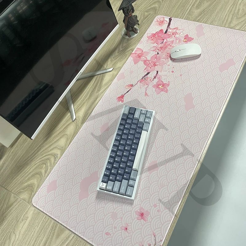 Pink Large Mouse Mat Gaming Mousepad Big Gamer Desk Mat 40x9 - 图0