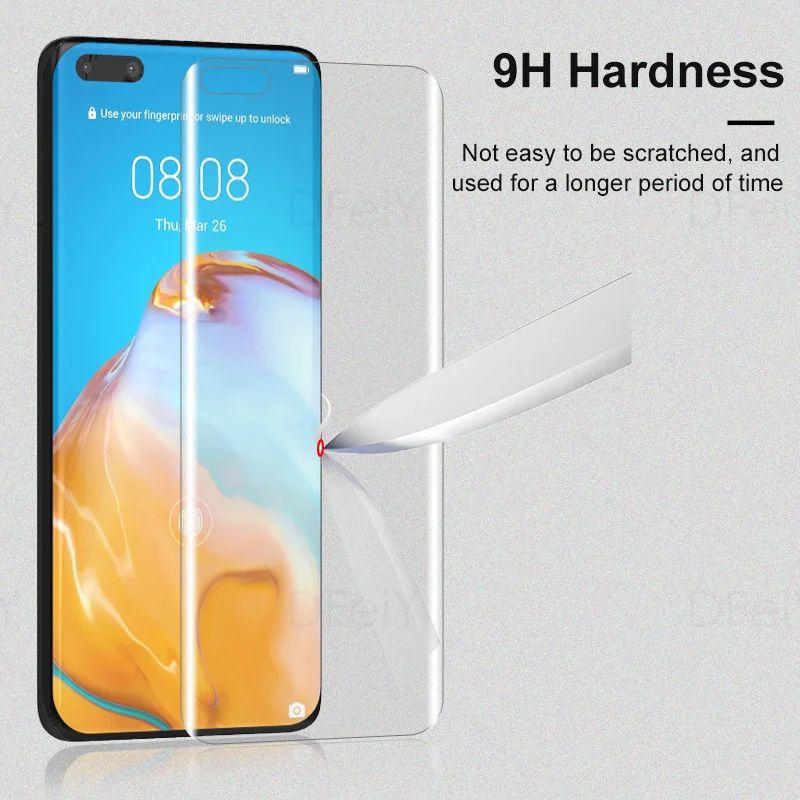 Matte Glass For Huawei P40 Pro Tempered Glass Film For P40 Pro Full Cover UV Screen Protector - 图2