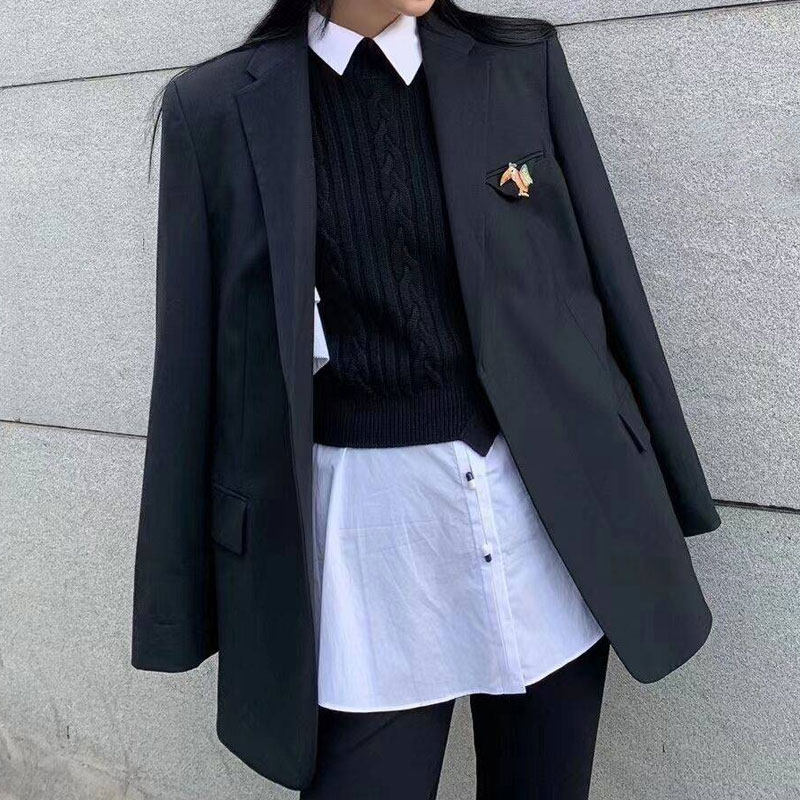 年阿玛施新特官网2021秋季新款女装 必帅西装