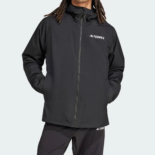 ADIDAS阿迪达斯男子MULTI 2L RAIN J连帽运休闲夹克外套 JN8804 - 图2