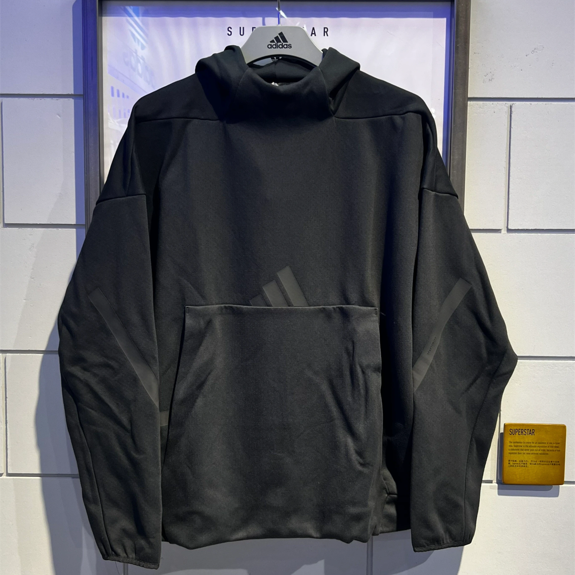 ADIDAS阿迪达男女ZNE针织高领长袖卫衣连帽宽松套头衫 JE3071,淘宝优惠券,粉丝福利购,淘宝优惠卷