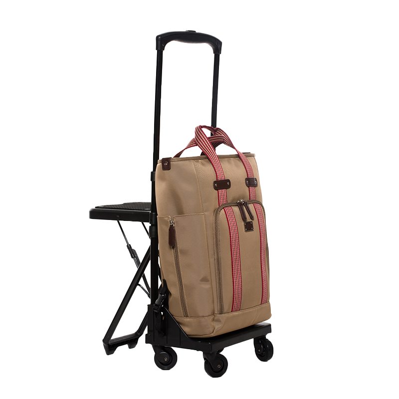日本swany静音万向轮带折叠拉杆包 walkinbag旅行箱