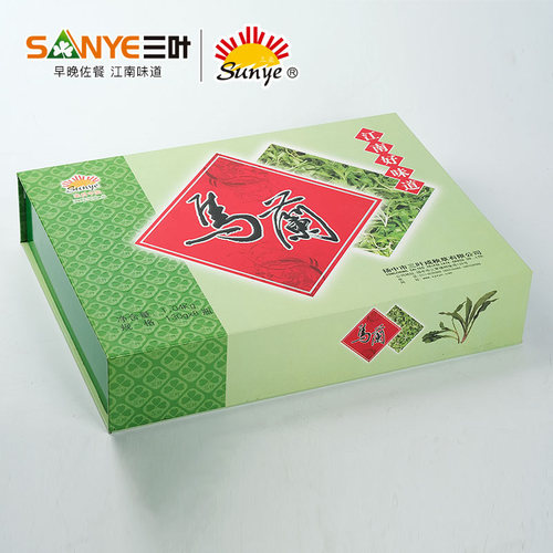 扬中特产三叶咸秧草酱菜腌制马兰酱菜礼盒130gx8 - 图1