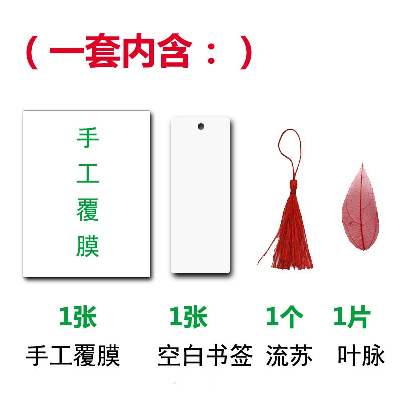 diy叶脉书签材料包自制手工制作透明树叶送同学女朋友生日礼物