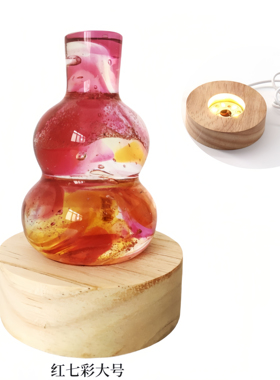 五福临门琉璃葫芦五彩葫芦五行灯小夜灯古法琉璃家居办公招财摆件