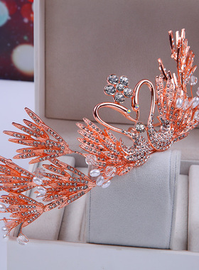 超仙公主风结婚皇冠生日新娘头饰