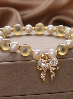 小众设计天然淡水珍珠手链高级感