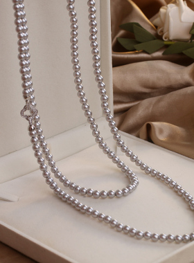 高亮法式复古气质zizai锁骨链