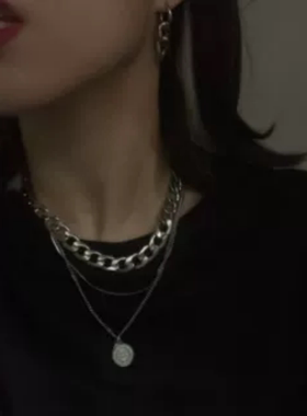 nastybaby欧美嘻哈风古巴项链女