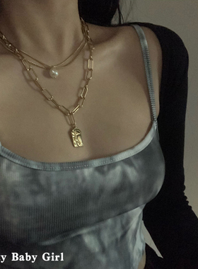 暗黑系毛衣链ins冷淡风轻奢小众