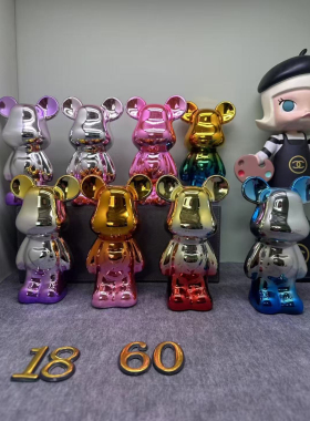 20只混搭批发28㎝镀铝陶瓷存钱罐暴力熊摆摊套圈清仓微瑕疵礼品