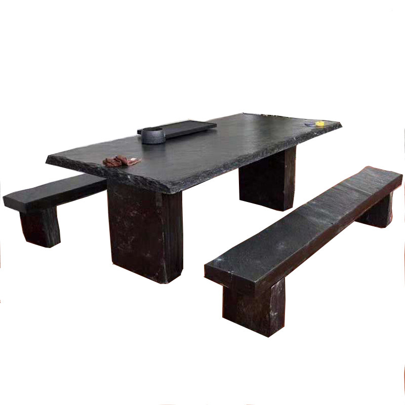 天然青石哑光茶台茶桌茶几庭院桌面阳台户外仿古黑色原石岩板台面,淘宝优惠券,粉丝福利购,淘宝优惠卷