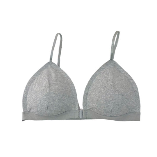 Beautiful front buckle underwear for women without steel rings and thin triangle cup