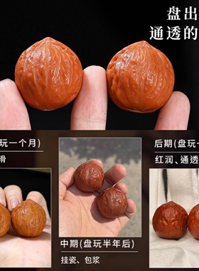 解压手把件盘玩核桃手把件文玩小秋子迷你小核桃手捻文玩指尖把件