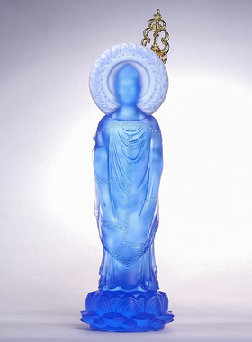 琉璃敦煌造像站相药师佛摆件