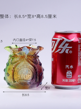 琉璃金蟾代代有财前台乔迁礼品