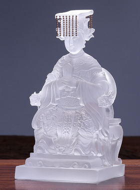 琉璃妈祖摆件天妃天后娘娘神像