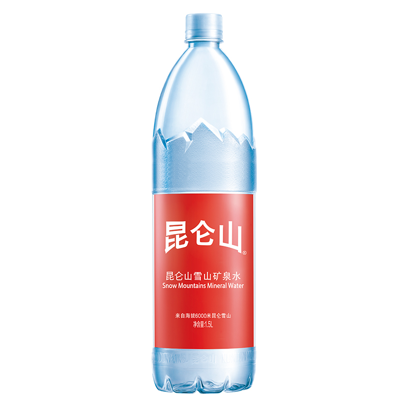 昆仑山雪山矿泉水1.5L*12瓶整箱包邮大瓶装高端水饮用水弱碱性水 - 图2