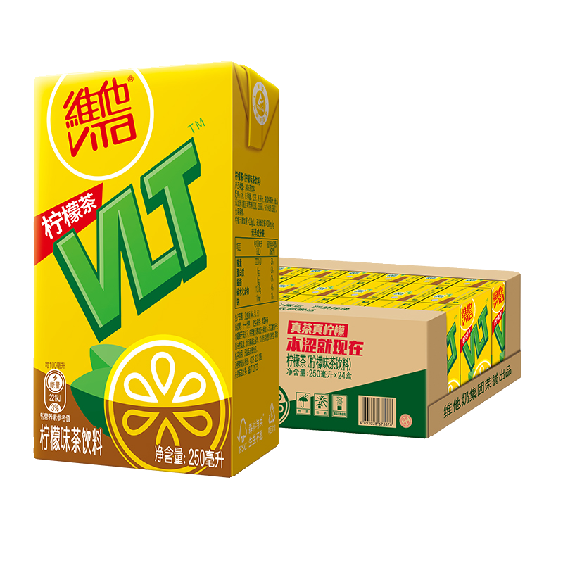 Vita维他柠檬茶250ml*6盒24盒整箱包邮柠檬味茶饮料特批价