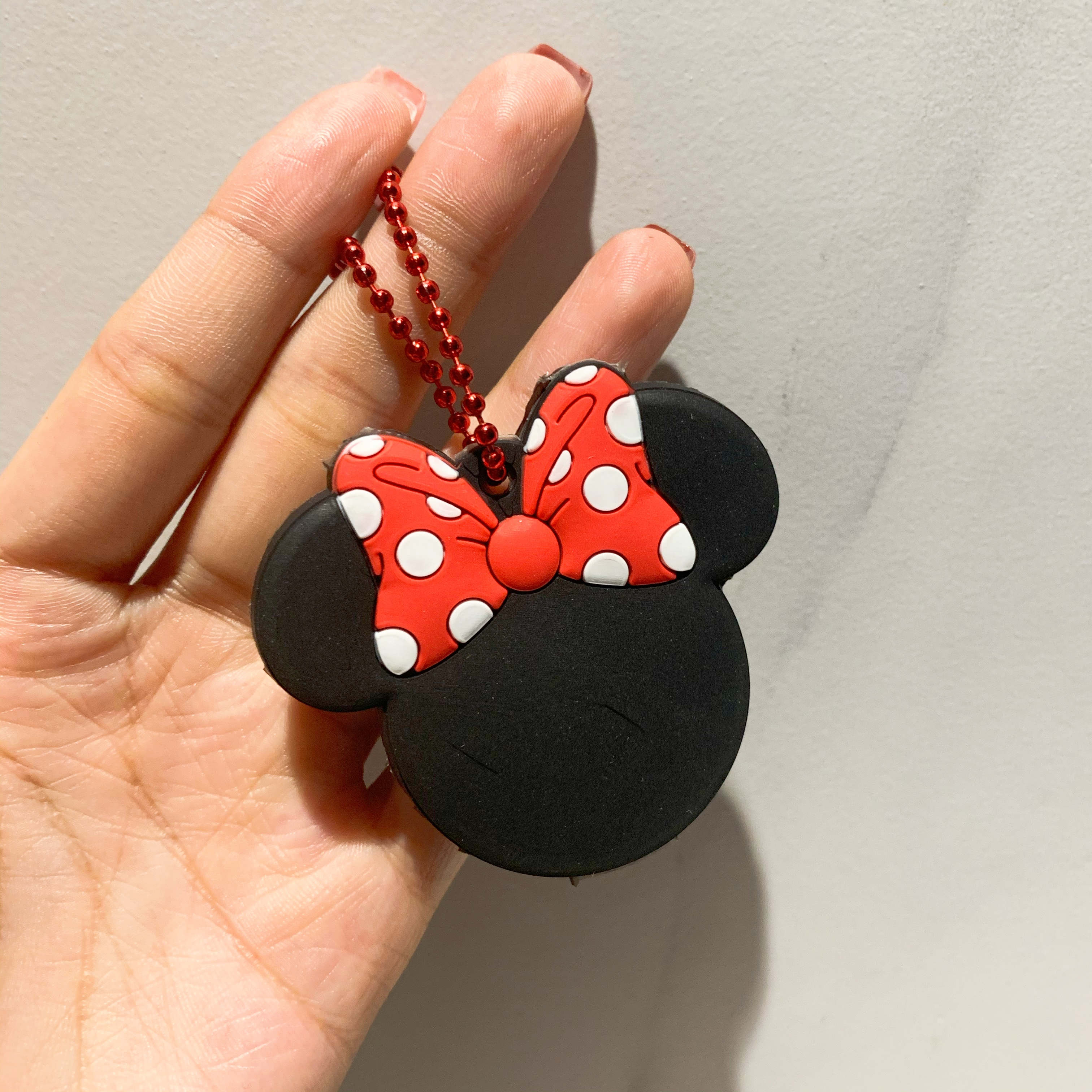 水滴圆形门禁卡套迷你小卡套小区门禁卡感应钥匙套扣电梯卡装饰套 - 图2