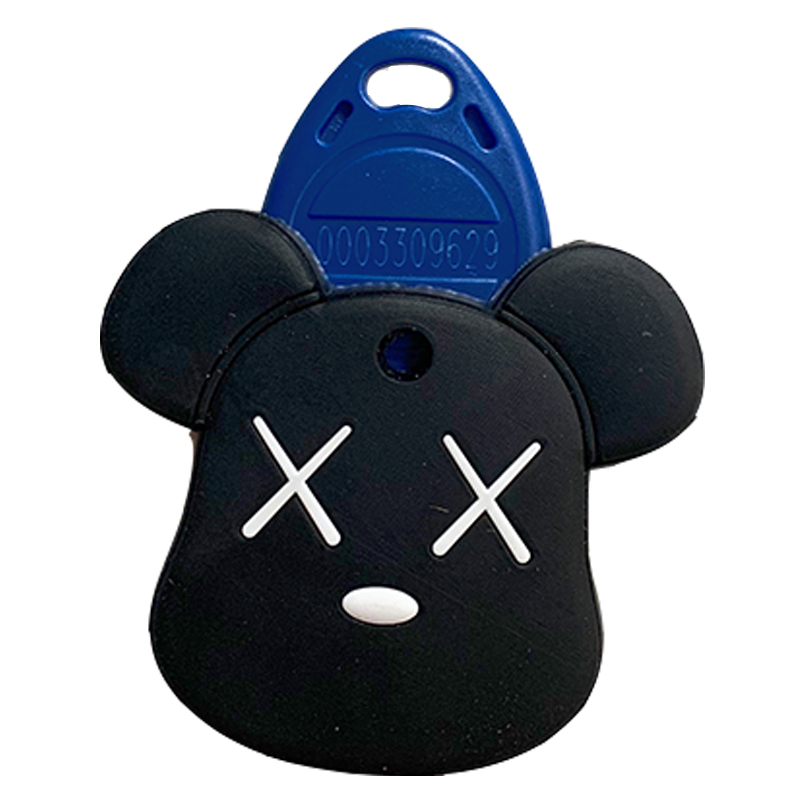 水滴圆形门禁卡套迷你小卡套小区门禁卡感应钥匙套扣电梯卡装饰套 - 图3