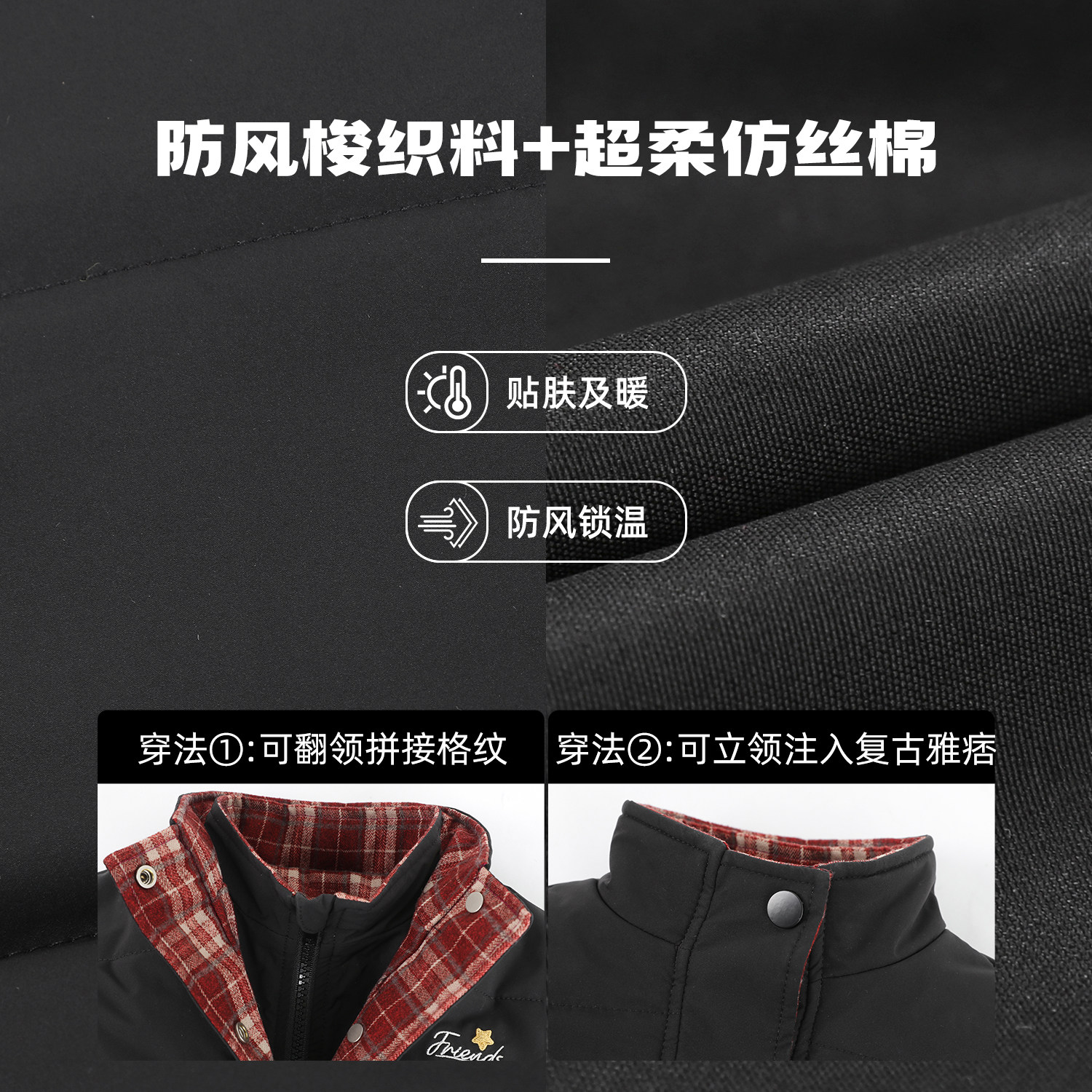 小O爸男婴童 宝宝夹棉外套2025新款婴儿红格纹派克风保暖棉服,淘宝优惠券,粉丝福利购,淘宝优惠卷