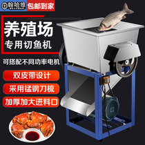 Commercial electric fish-cutting machine Slicing Fish Machine Large Stainless Steel Cheefish Block Machine Fish Feed Farm Special