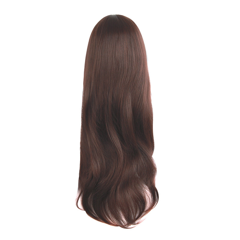 潼漫 cos假发女微卷长发动漫高温丝深棕色齐斜刘海万用70cm全头套,淘宝优惠券,粉丝福利购,淘宝优惠卷