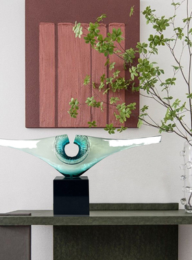 极简艺术抽象雕塑工艺品横向摆件