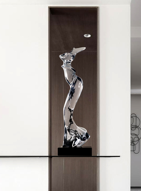 迎风飘舞透明树脂艺术雕塑摆件