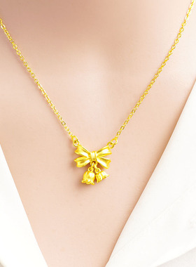 沙金铃兰花开项链手链蝴蝶